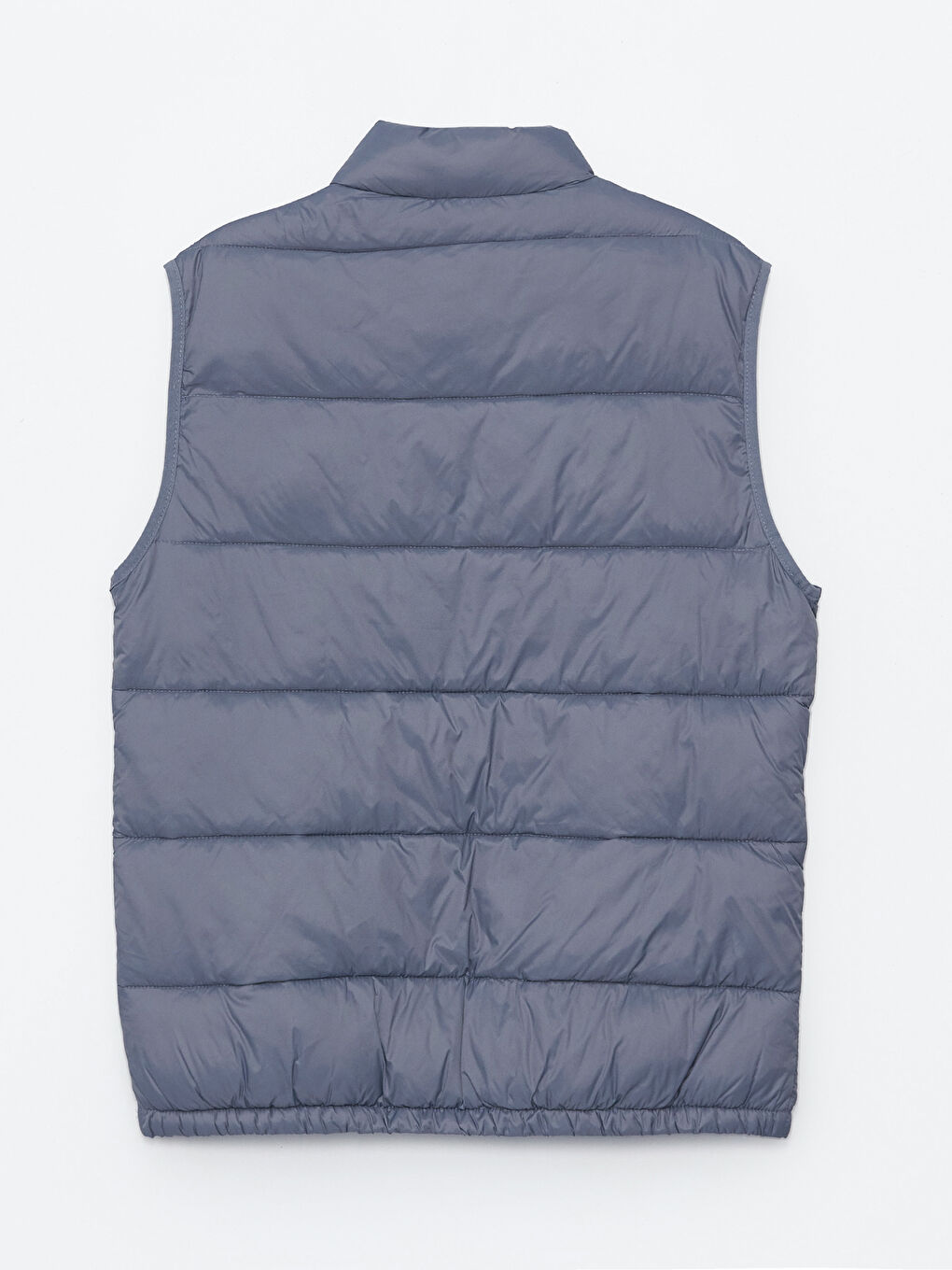 Slim Fit Funnel Neck Men's Puffer Gilet -S43243Z8-GYS