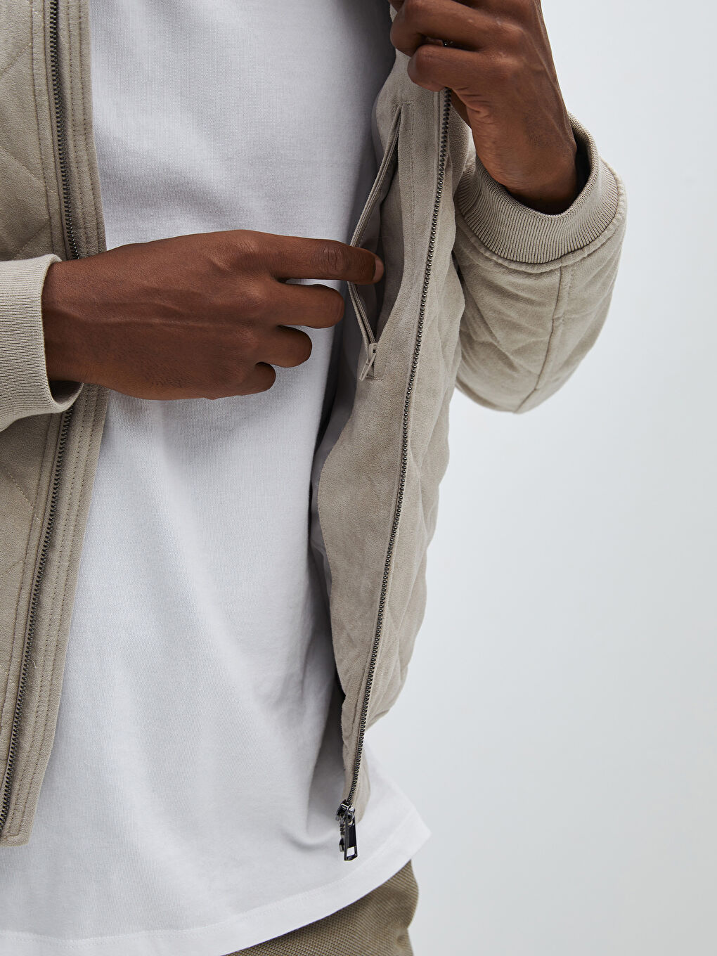 Мужское Пальто-Бомбер С Воротником Колледж Slim Fit-3