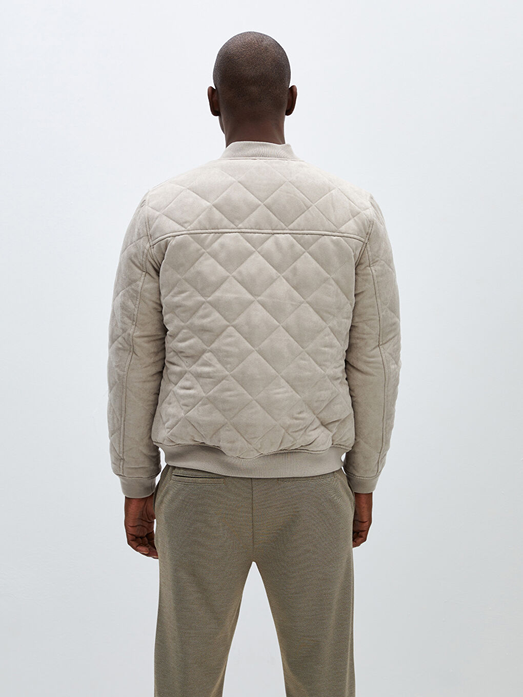 Мужское Пальто-Бомбер С Воротником Колледж Slim Fit-5