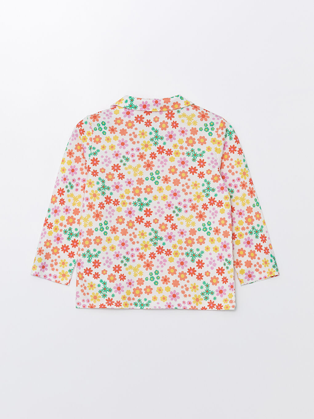Polo Neck Long Sleeve Floral Baby Girls' Pyjama Set -S43250Z1-LRA