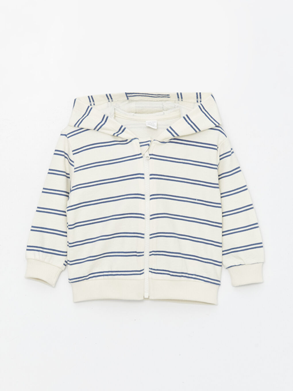 Ekru Kapüşonlu Erkek Bebek Hırka