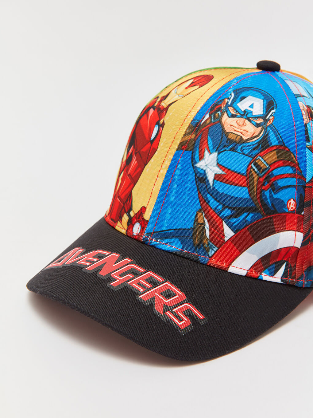 LCW ACCESSORIES Karışık Baskılı Avengers Baskılı Erkek Çocuk Kep Şapka - 3