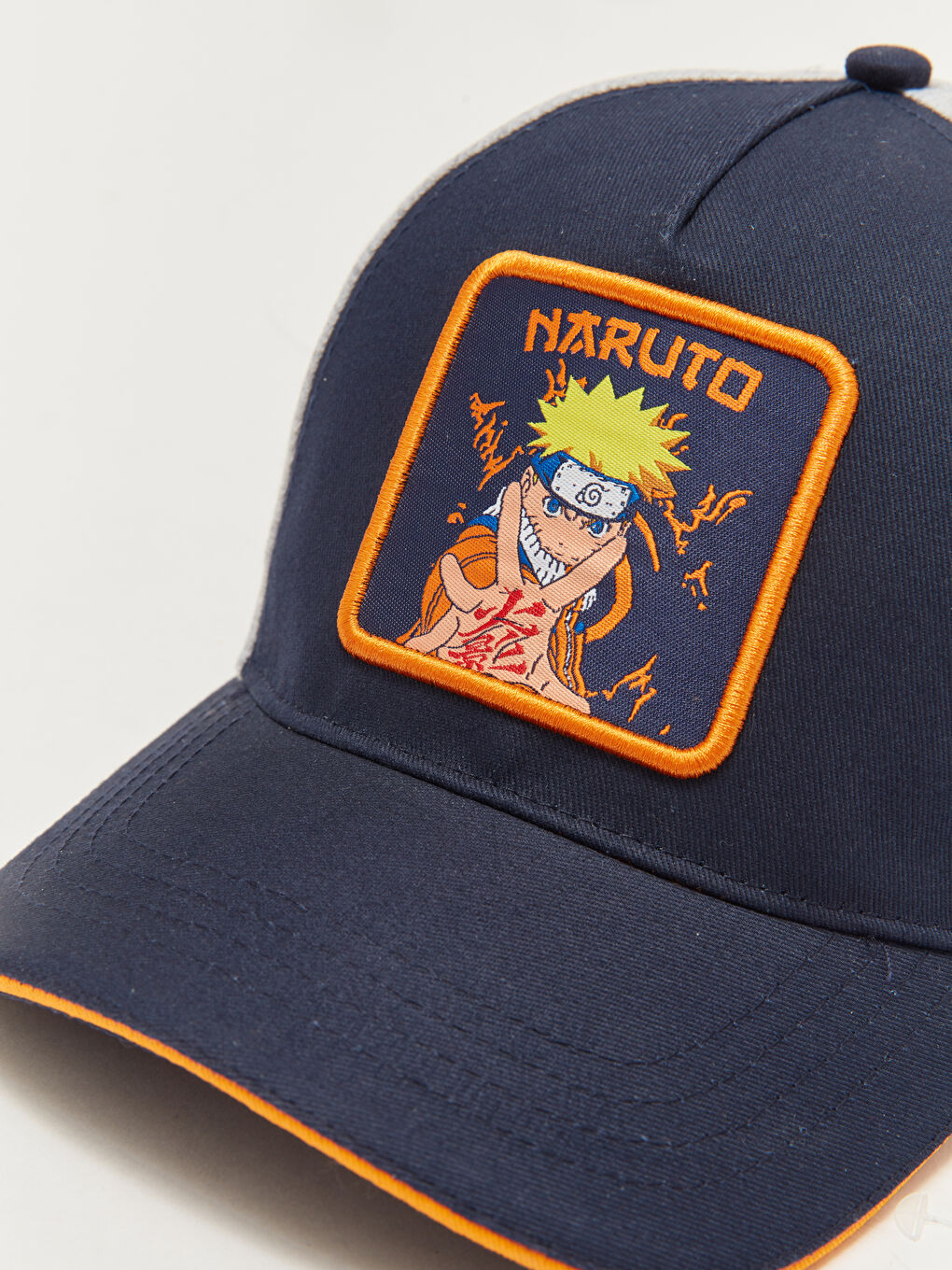 Lacivert Naruto Baskılı Erkek Çocuk Kep Şapka-1