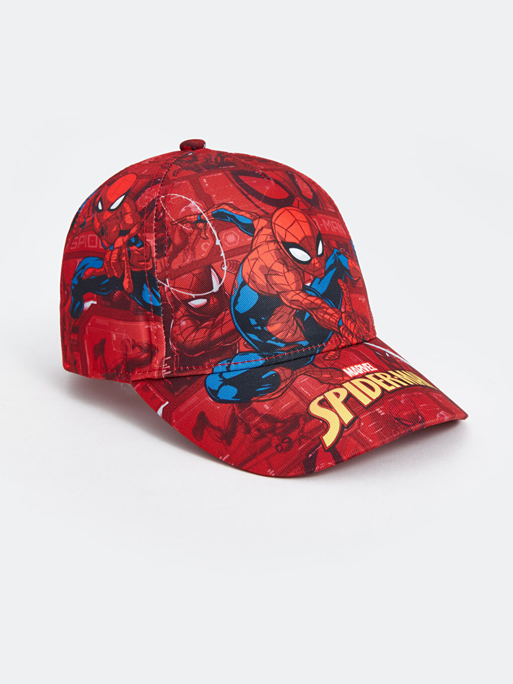 LCW ACCESSORIES Kırmızı Baskılı Spiderman Baskılı Erkek Çocuk Kep Şapka