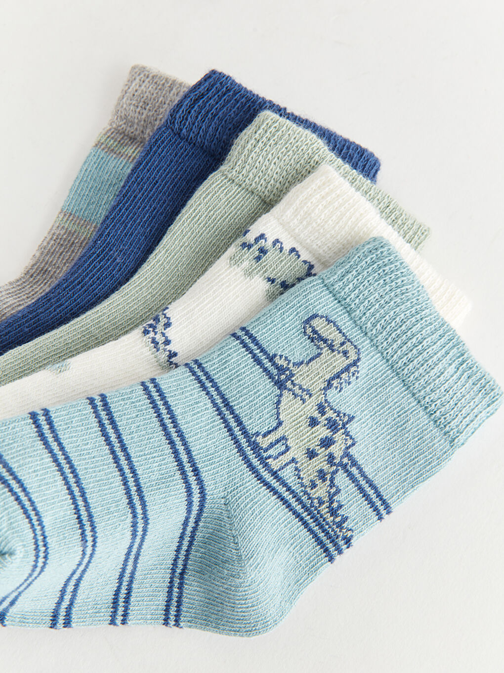 Patterned Baby Boy Socket Socks 5-Pack -S43523Z1-SQ4