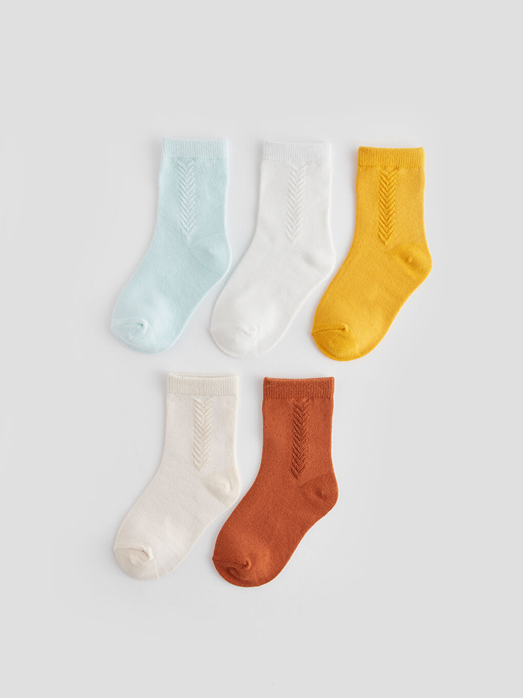 LCW baby Mavi Basic Erkek Bebek Soket Çorap 5'li