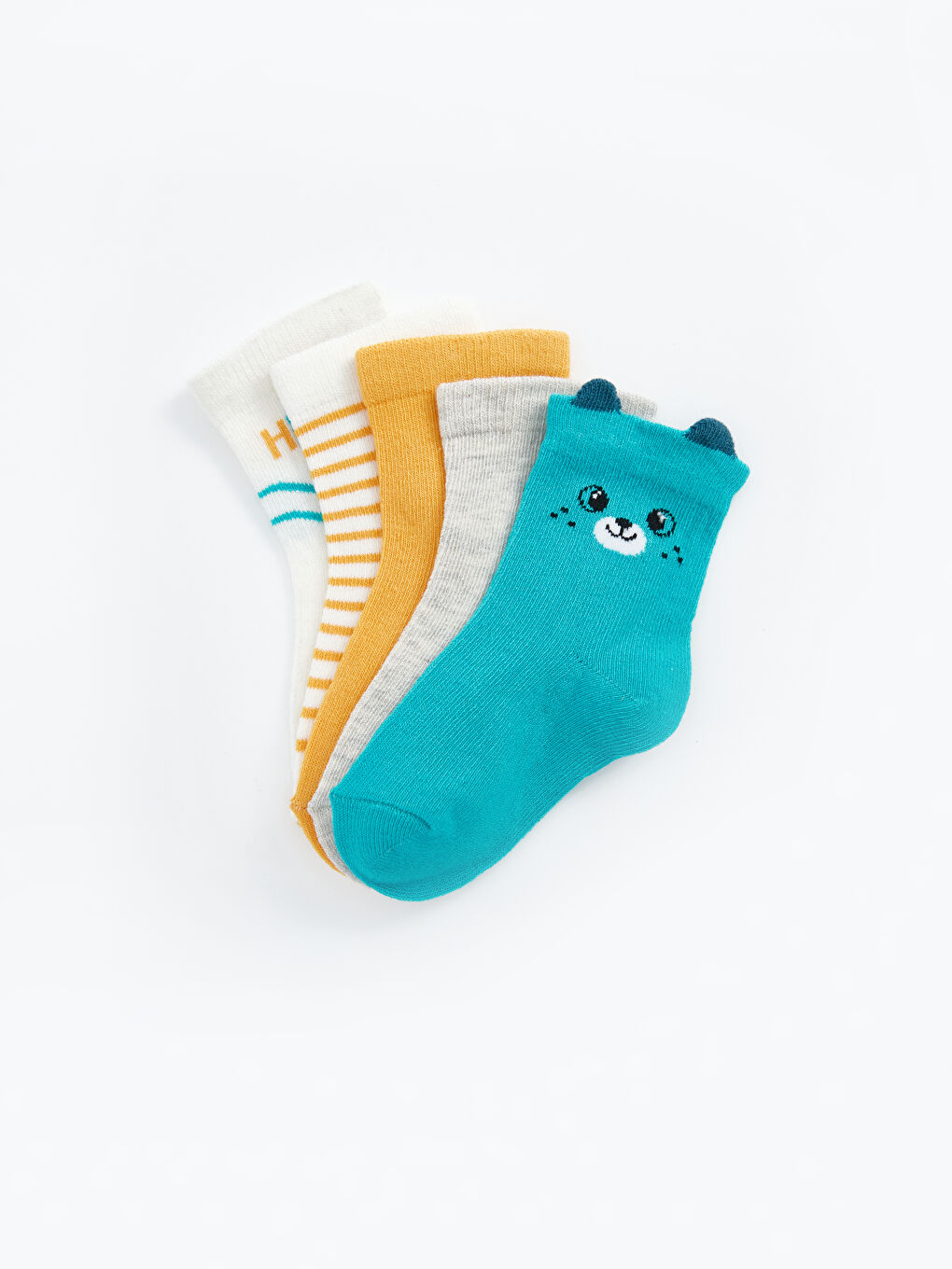 Printed Baby Boy Socks 5 Pack -S43537Z1-JL0