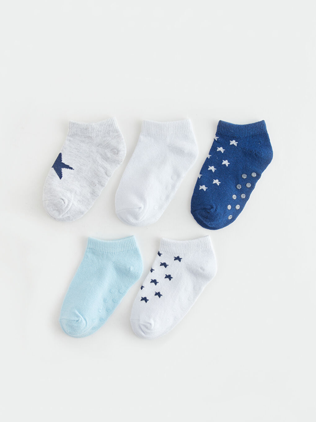 Printed Baby Boys Trainer Socks 5 Pack