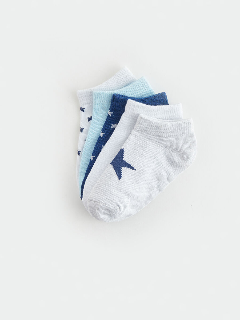 Printed Baby Boys Trainer Socks 5 Pack-1