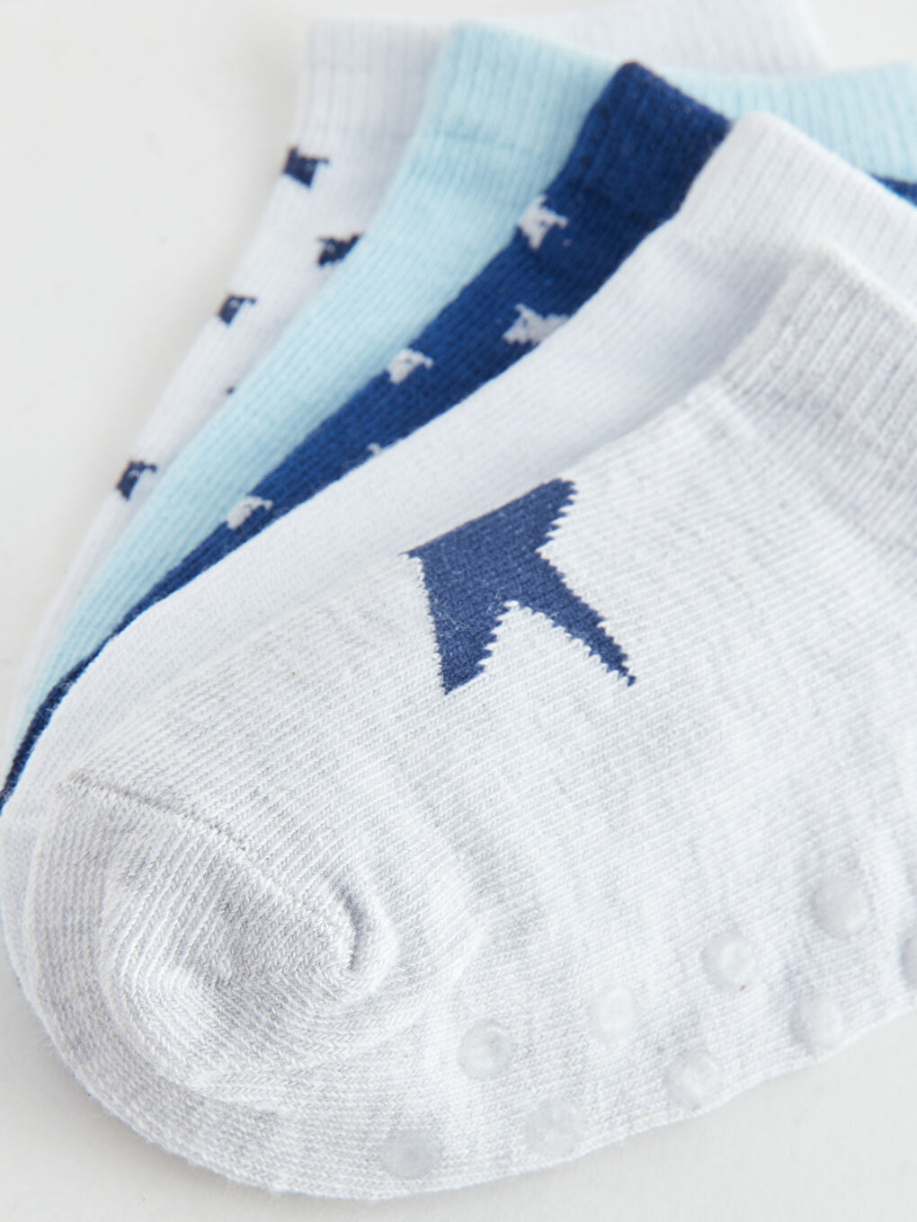 Printed Baby Boys Trainer Socks 5 Pack-3