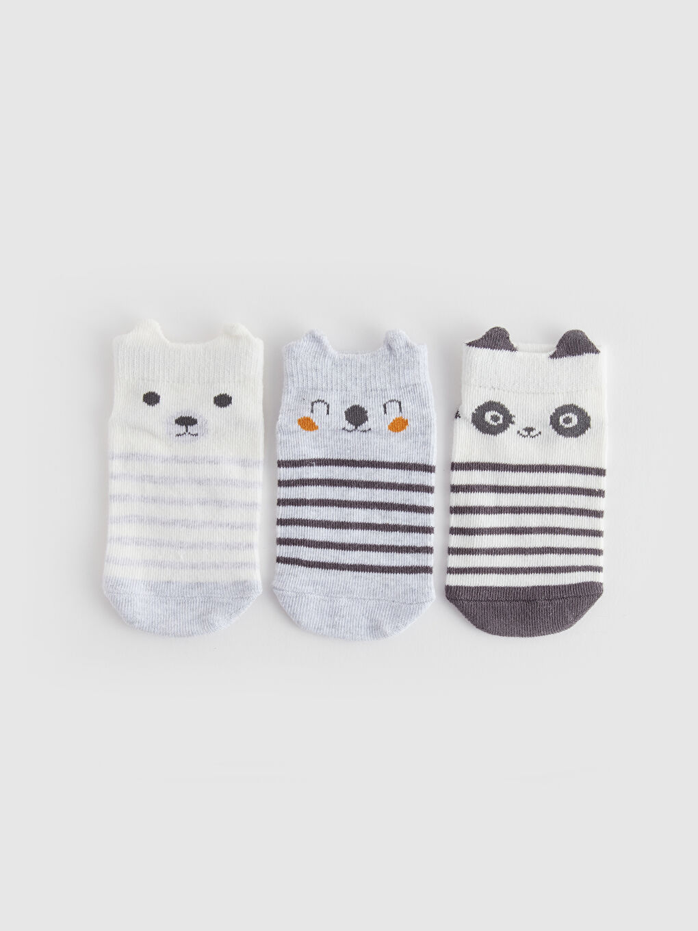 LCW baby Figured Baby Boys' Trainer Socks 3-Pack -S43584Z1-FDU