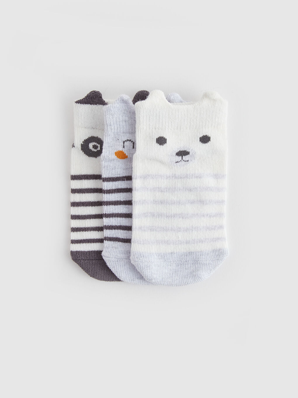 LCW baby Figured Baby Boys' Trainer Socks 3-Pack -S43584Z1-FDU