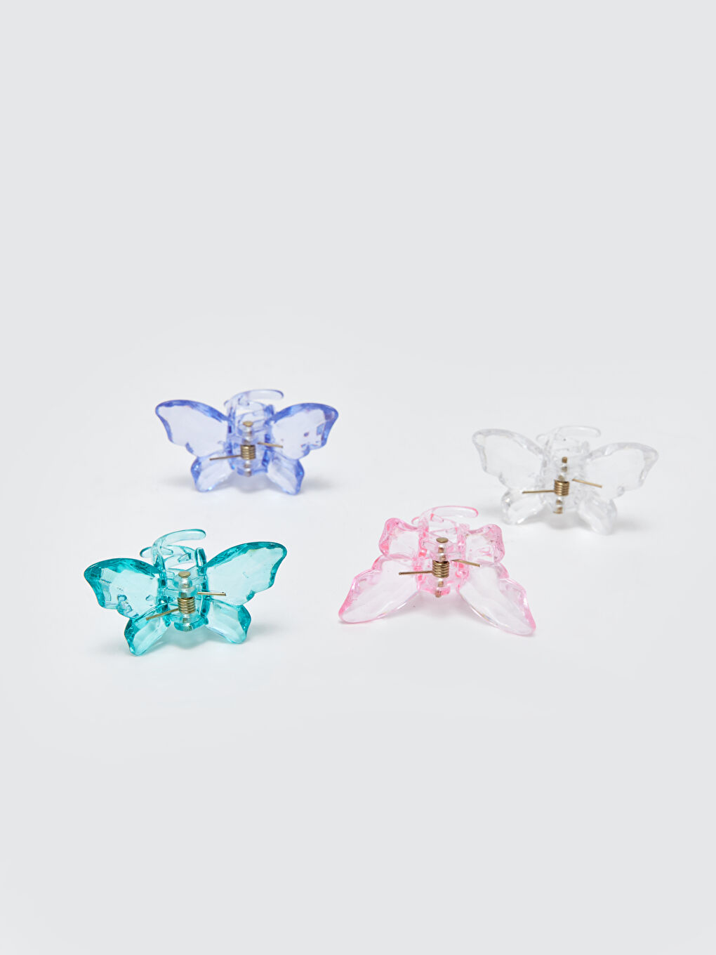 Karışık Kelebek Figürlü Kadın Mandal Toka Seti-1