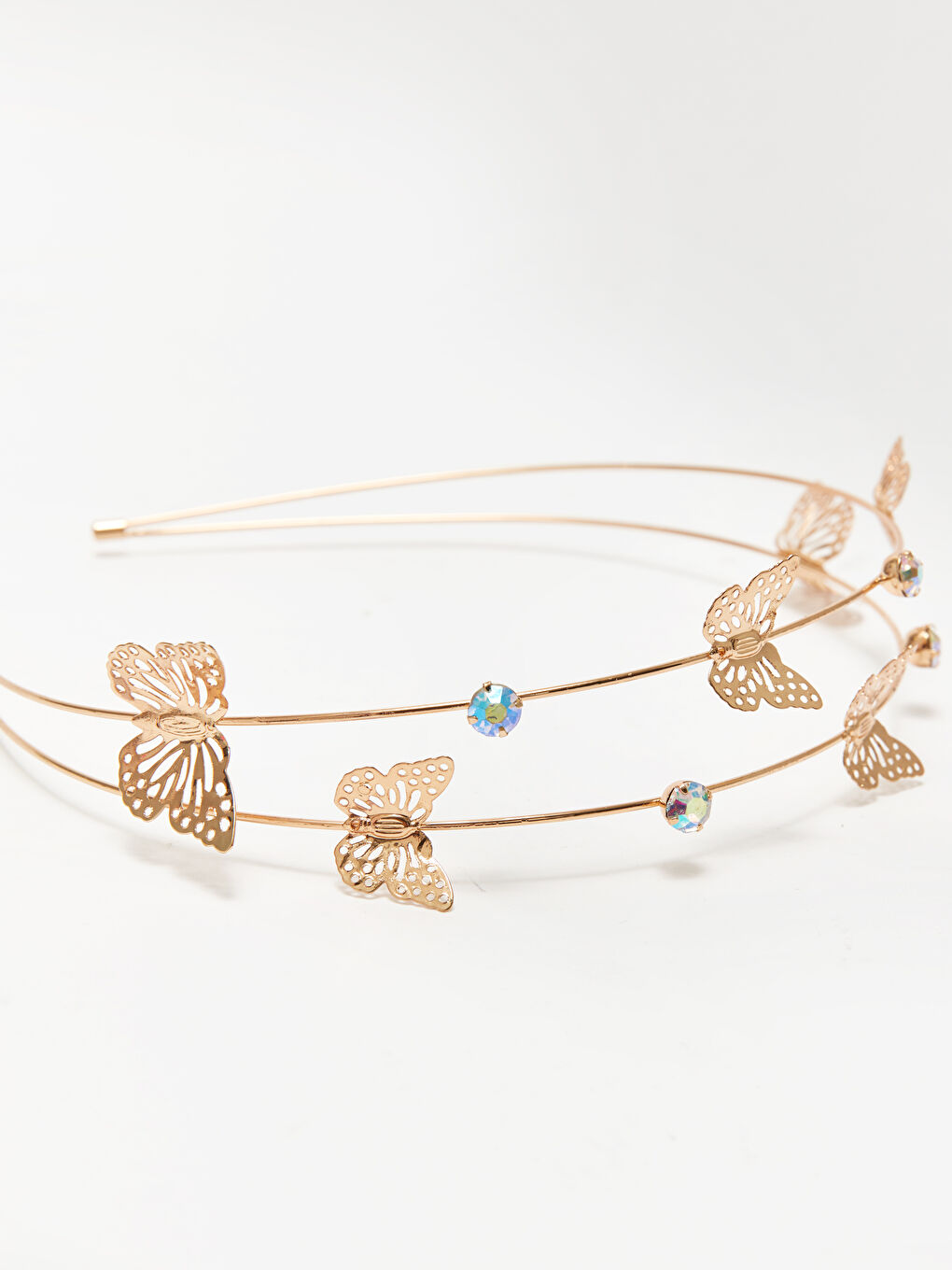 Karışık Kelebek Figürlü Kadın Taç-1