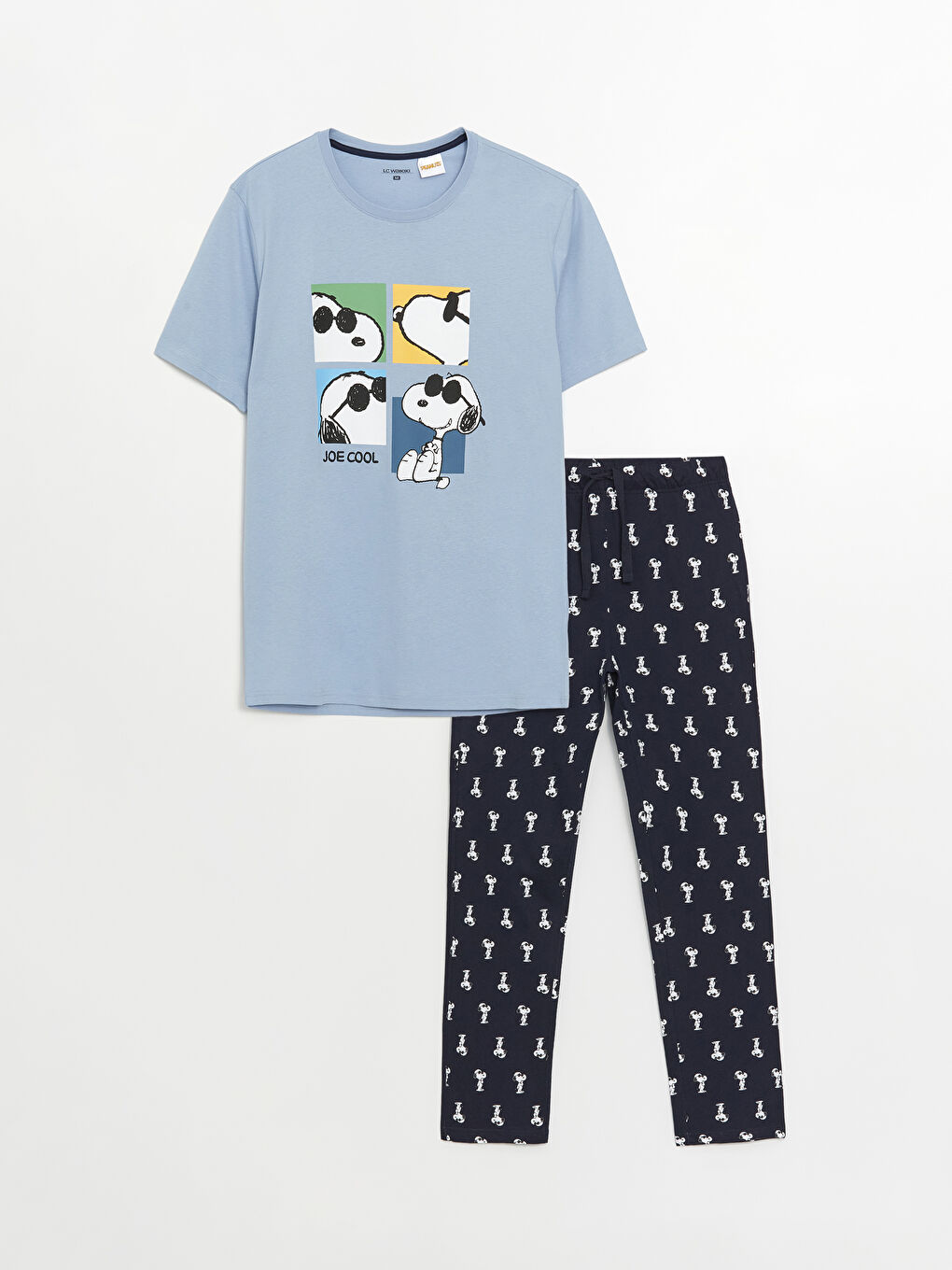 LC WAIKIKI Regular Fit Snoopy Printed Men's Pyjama Set -S43738Z8-LSJ