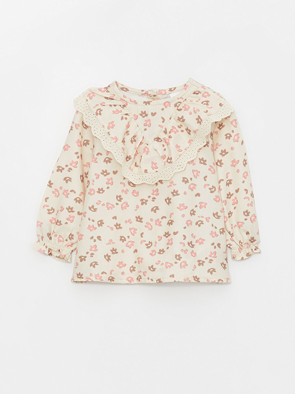 LCW baby Ensemble Blouse et Leggings Imprimés à Manches Longues et Col Rond pour Bébés Filles Lot de 2 -S43755Z1-LRB