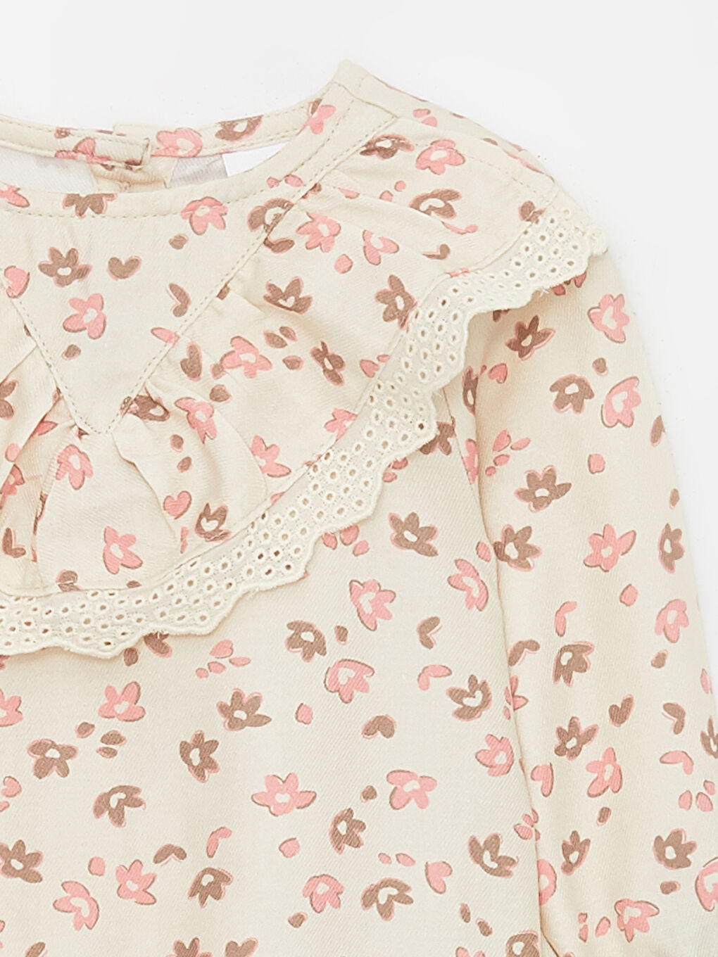 LCW baby Ensemble Blouse et Leggings Imprimés à Manches Longues et Col Rond pour Bébés Filles Lot de 2 -S43755Z1-LRB