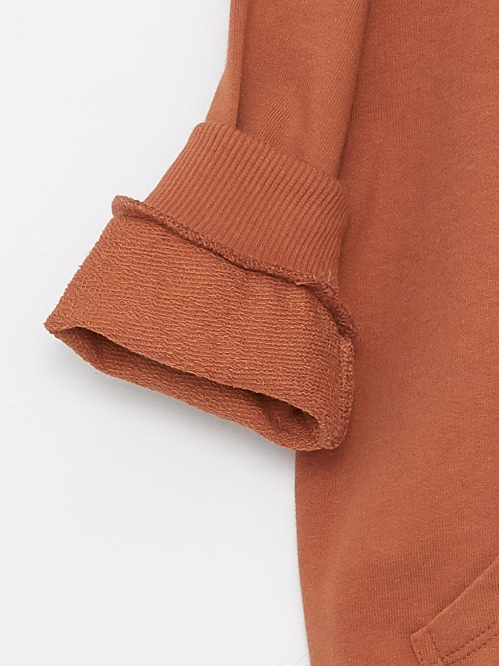 Kahverengi Bisiklet Yaka Baskılı Erkek Bebek Sweatshirt-2