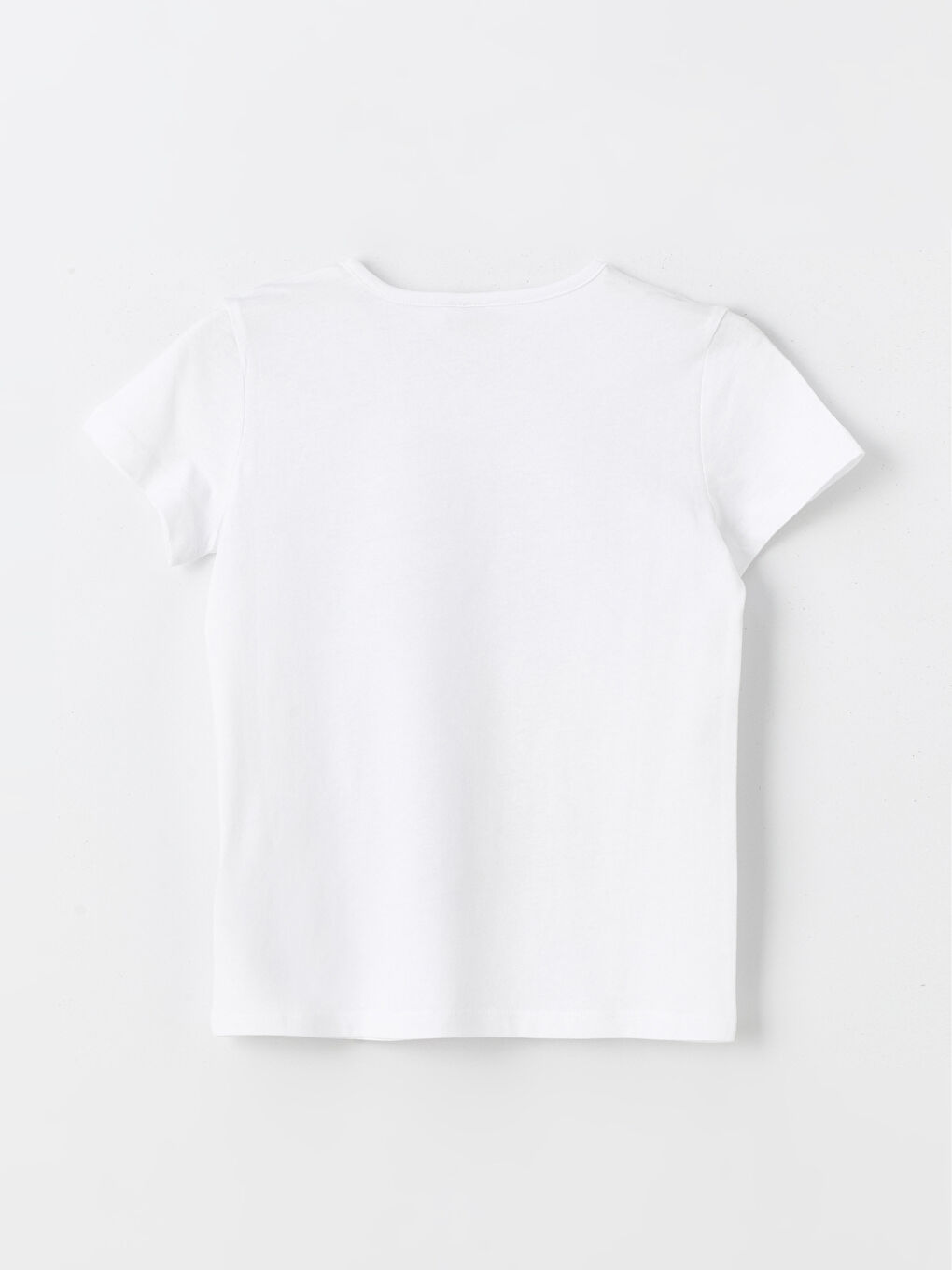 Crew Neck Printed Short Sleeve Girls' T-Shirt-1
