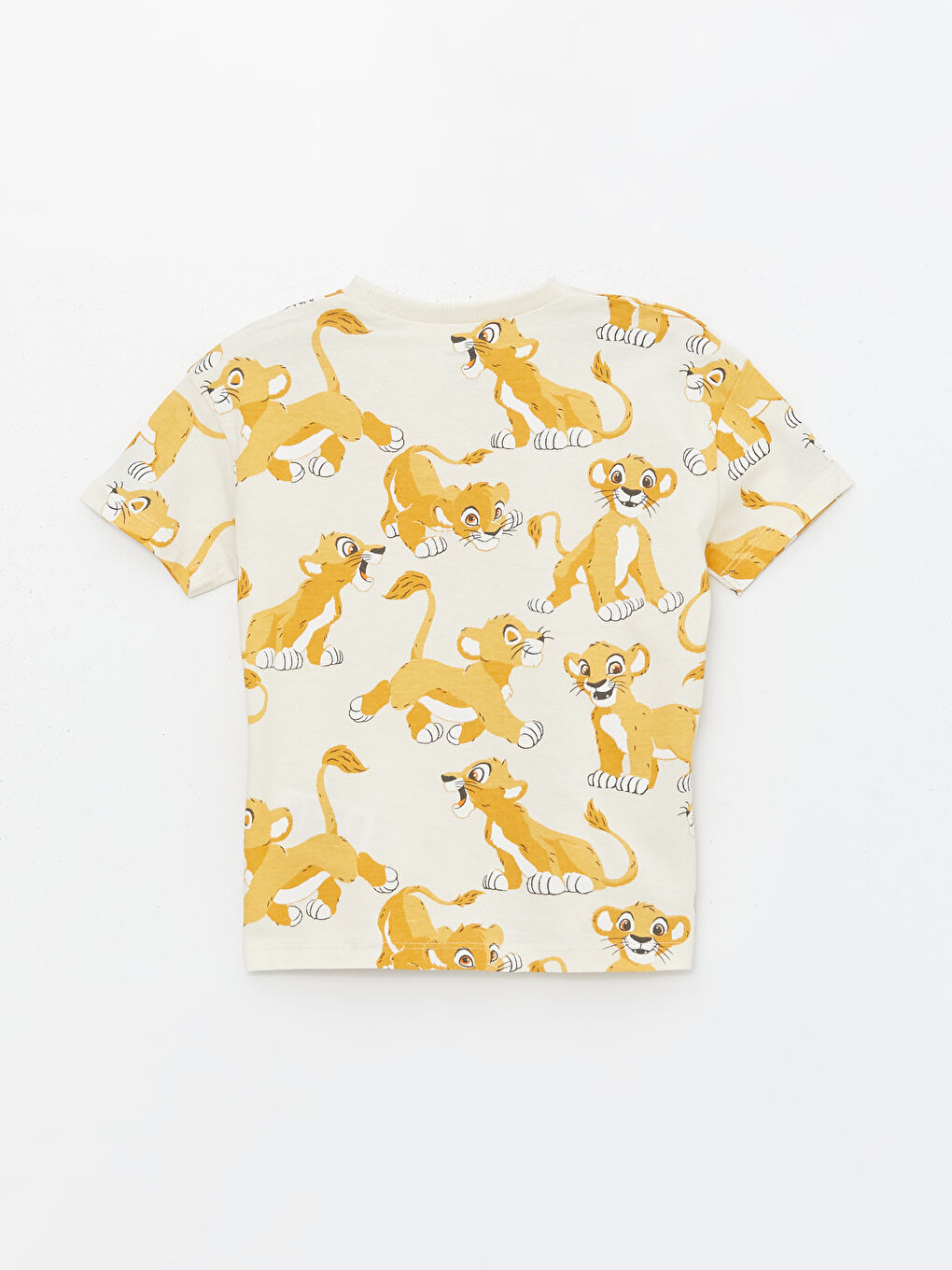 Crew Neck Short Sleeve Lion King Printed Baby Boys T-Shirt and Tracksuit Bottom 2 Pack Set-2