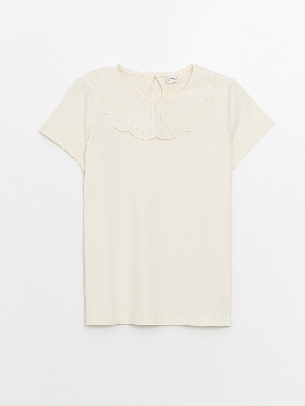 ბავშვის საყელო მოკლემკლავიანი გოგონების მაისური