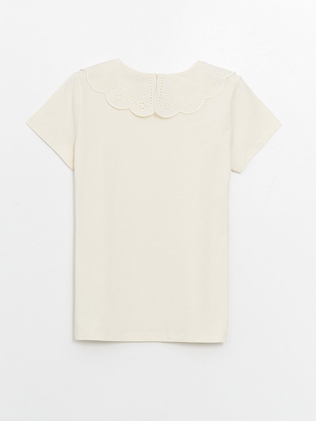 ბავშვის საყელო მოკლემკლავიანი გოგონების მაისური-1