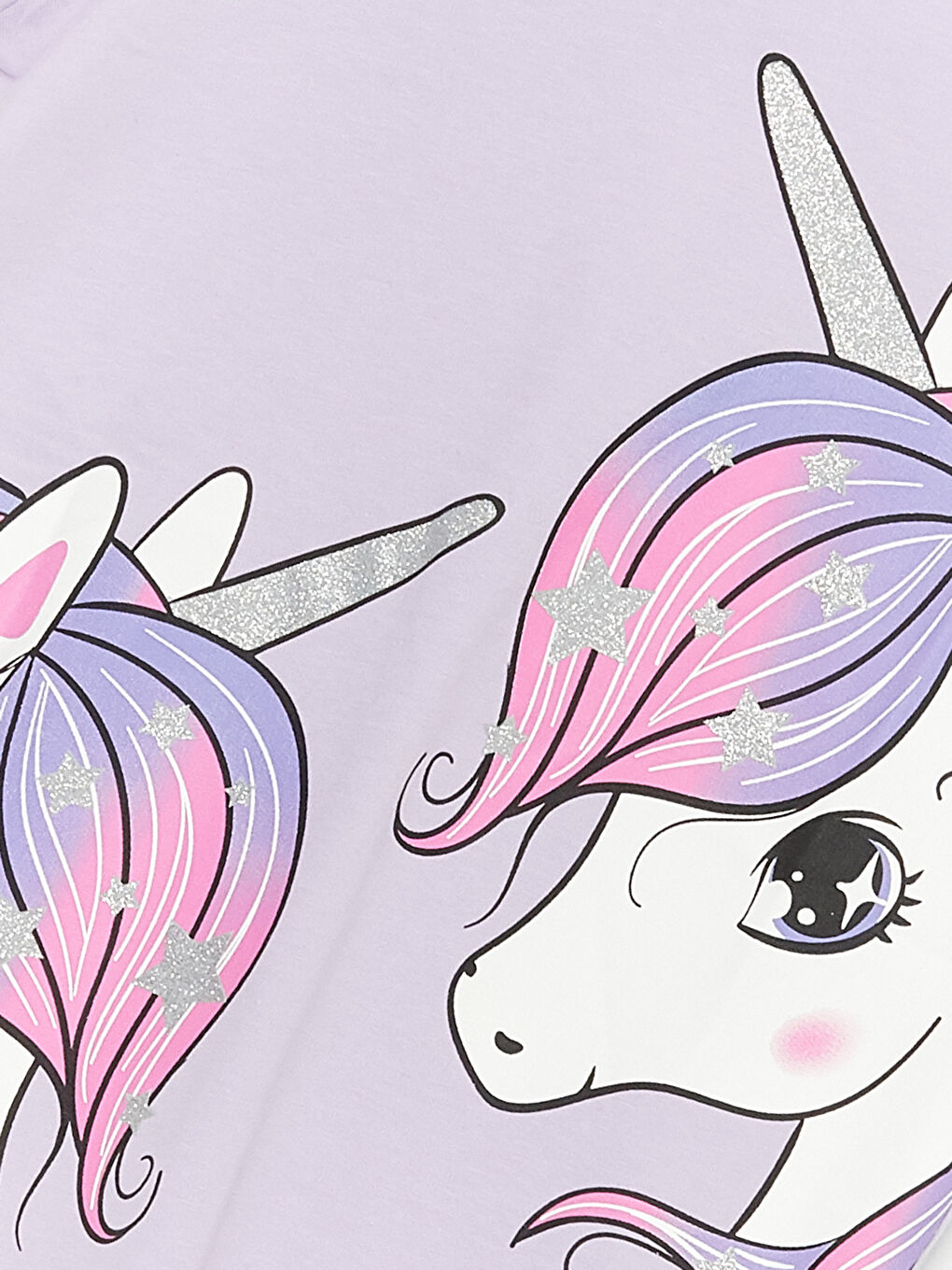 Crew Neck Printed Short Sleeve Girls' T-Shirt-2