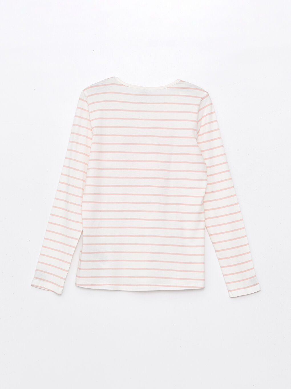 Crew Neck Printed Long Sleeve Girls' T-Shirt -S43856Z4-LRA