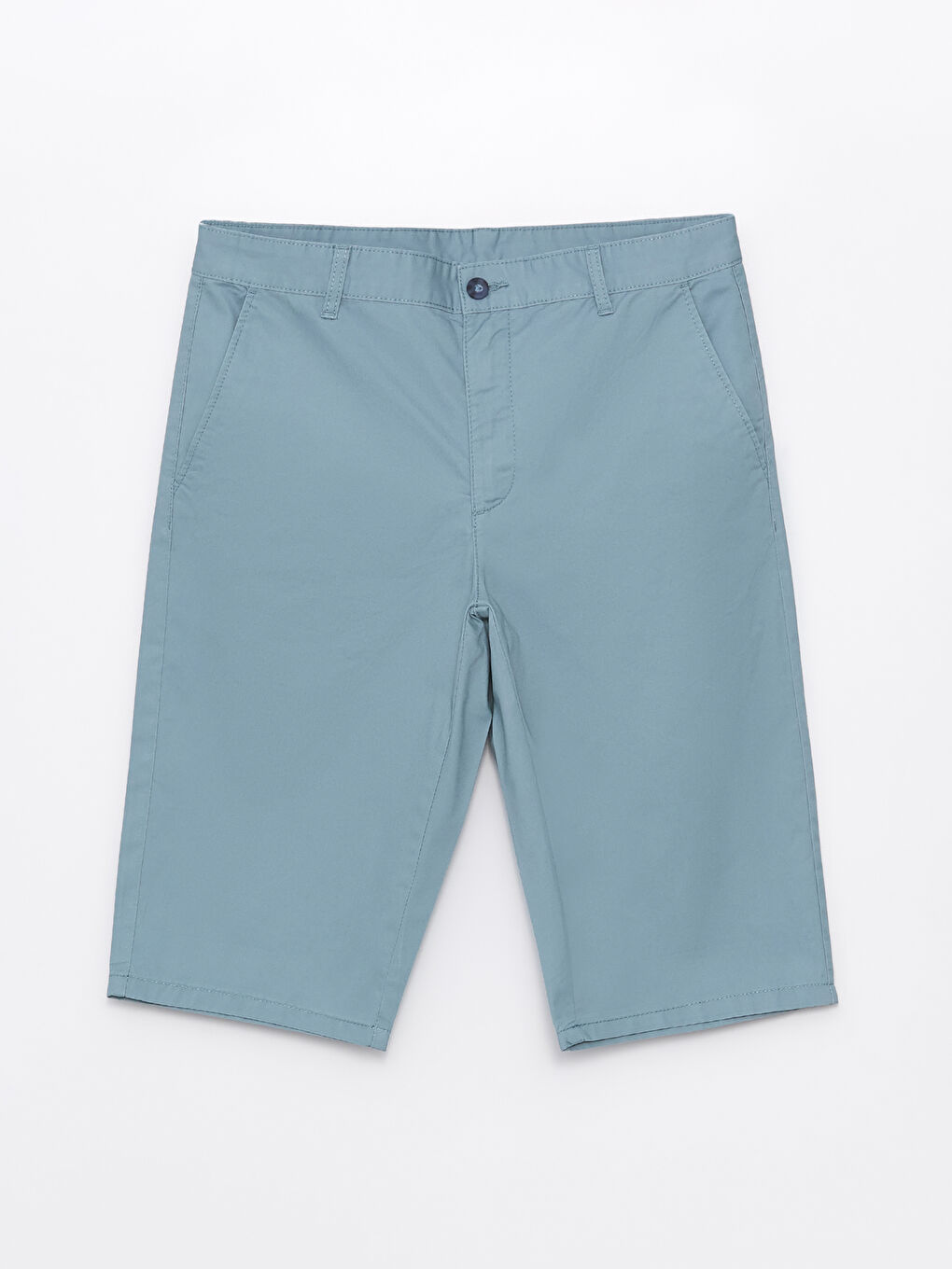 Ерлерге арналған еркін пішімдегі габардин шолақ шалбар-5