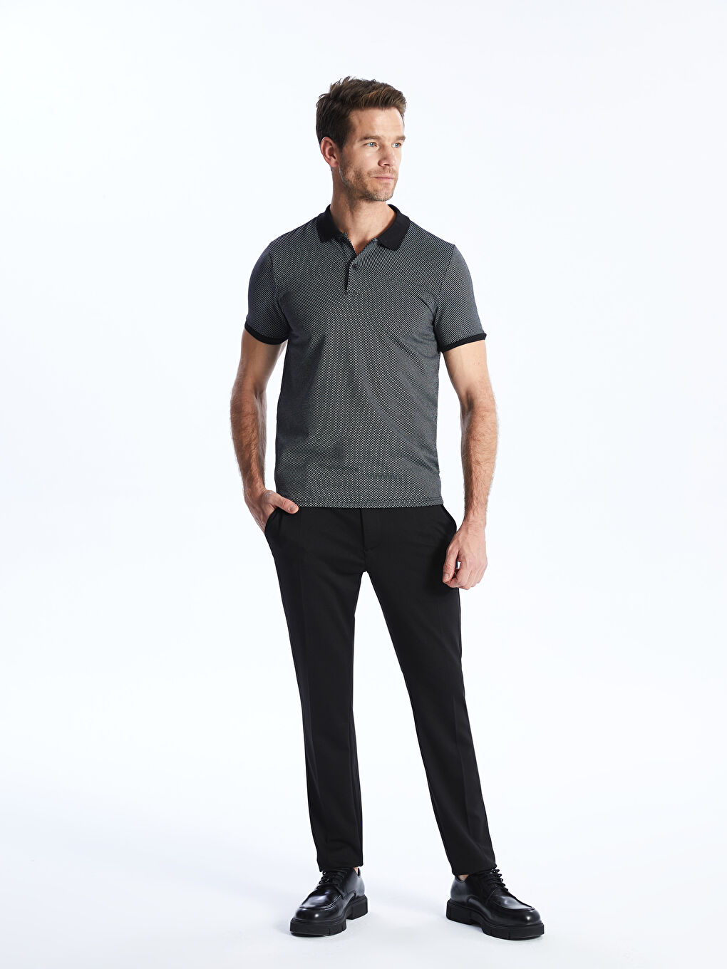 Dar Kalıp Erkek Chino Pantolon-1