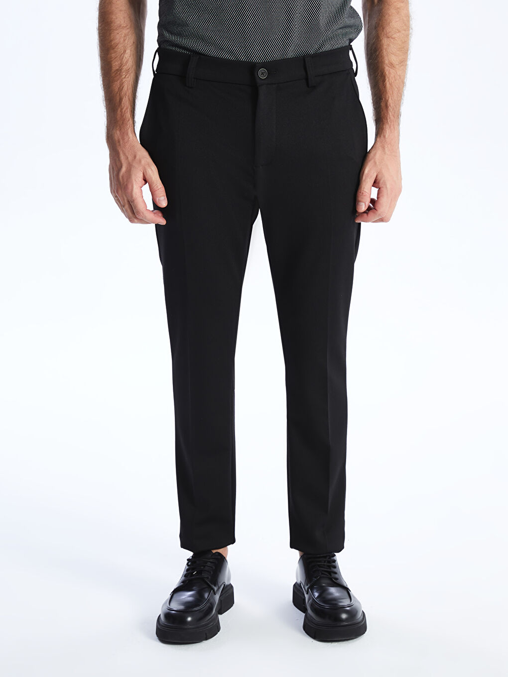 Dar Kalıp Erkek Chino Pantolon-2