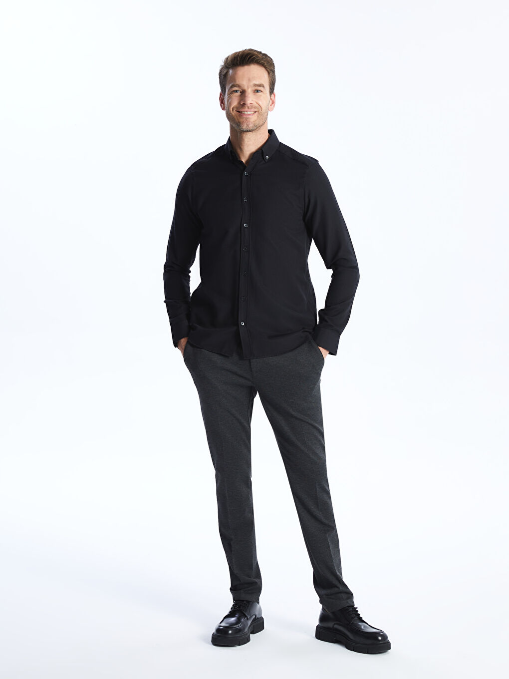 Брюки Чино Мужские Slim Fit-1