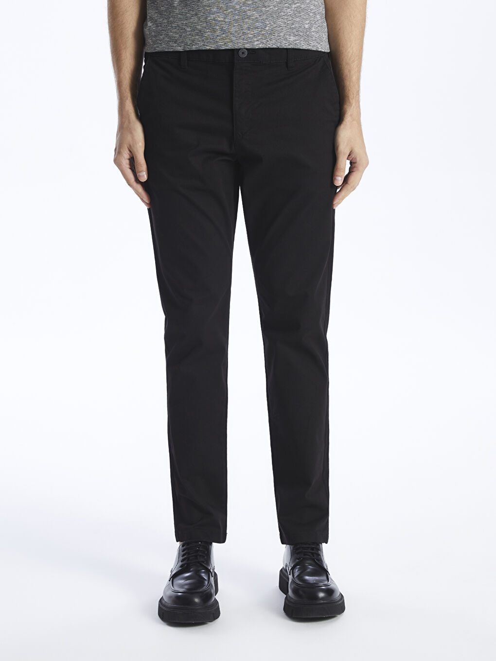 Slim Fit Men's Chino Trousers -S43881Z8-CVL - LC Waikiki