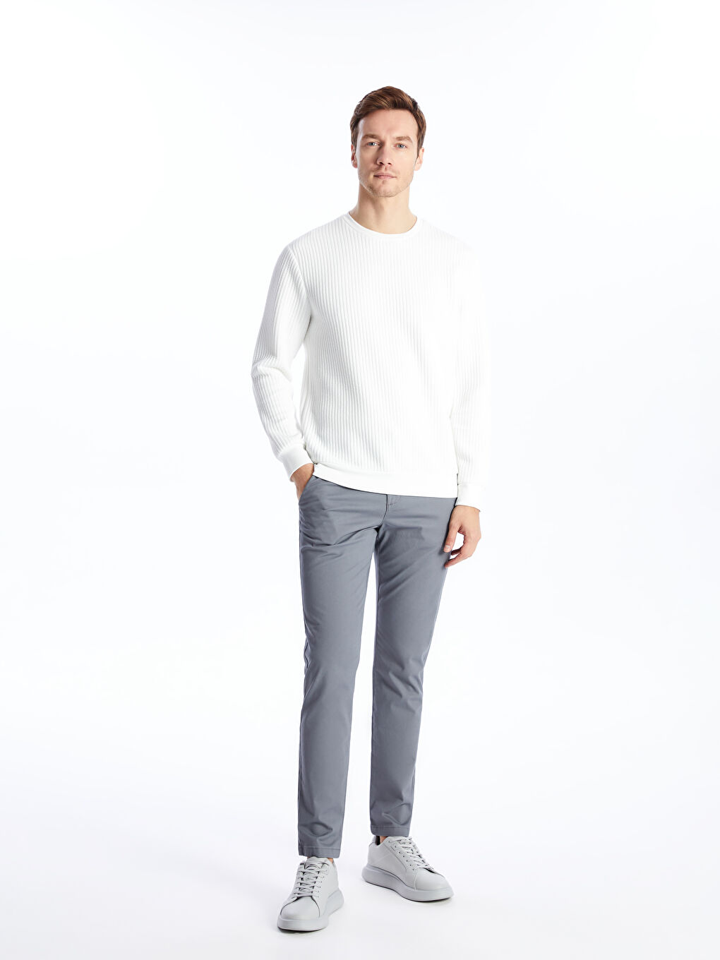 Slim Fit Men's Chino Trousers -S43881Z8-S2S