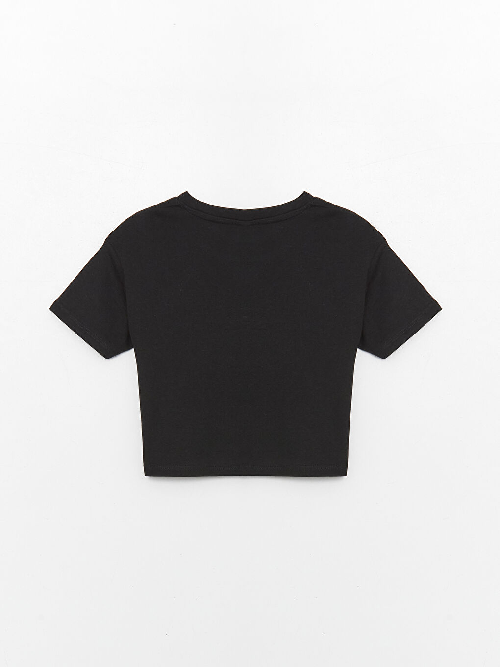 Crew Neck Printed Short Sleeve Girls' T-Shirt -S43911Z4-CVL