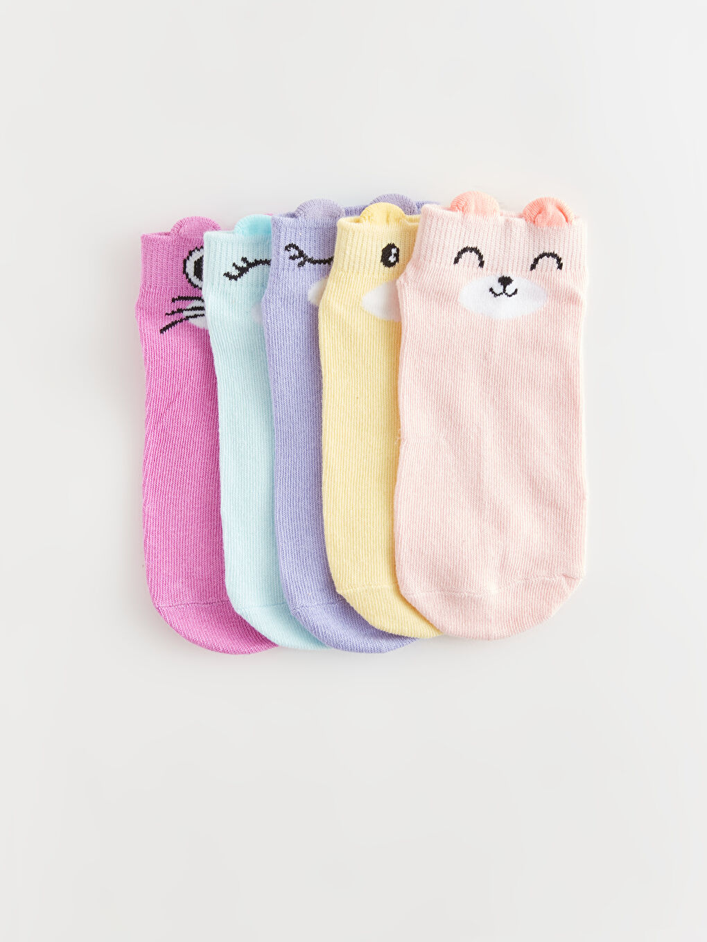 Șosete Sport pentru Fete cu Model Pachet de 5
