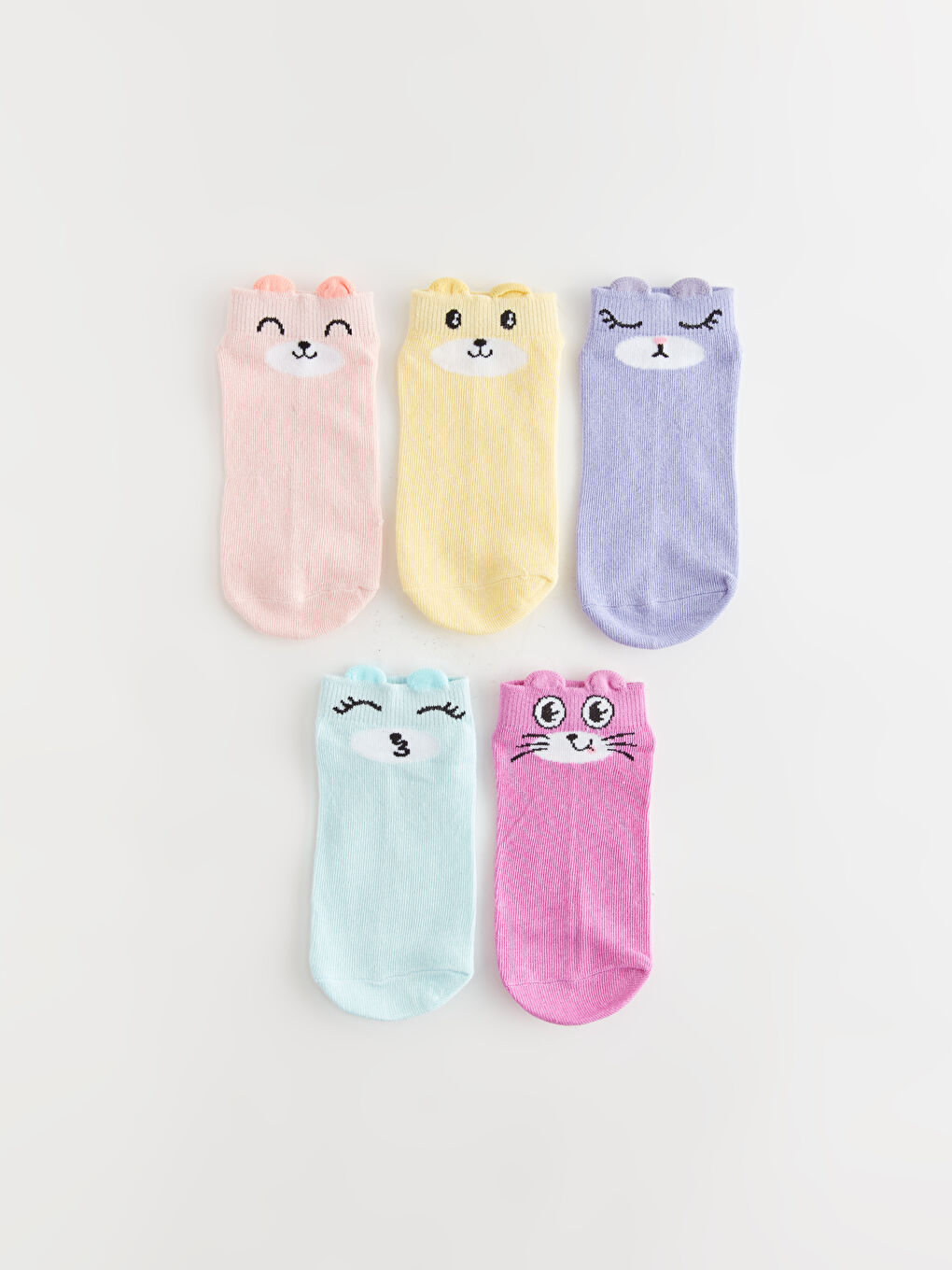 Șosete Sport pentru Fete cu Model Pachet de 5-1