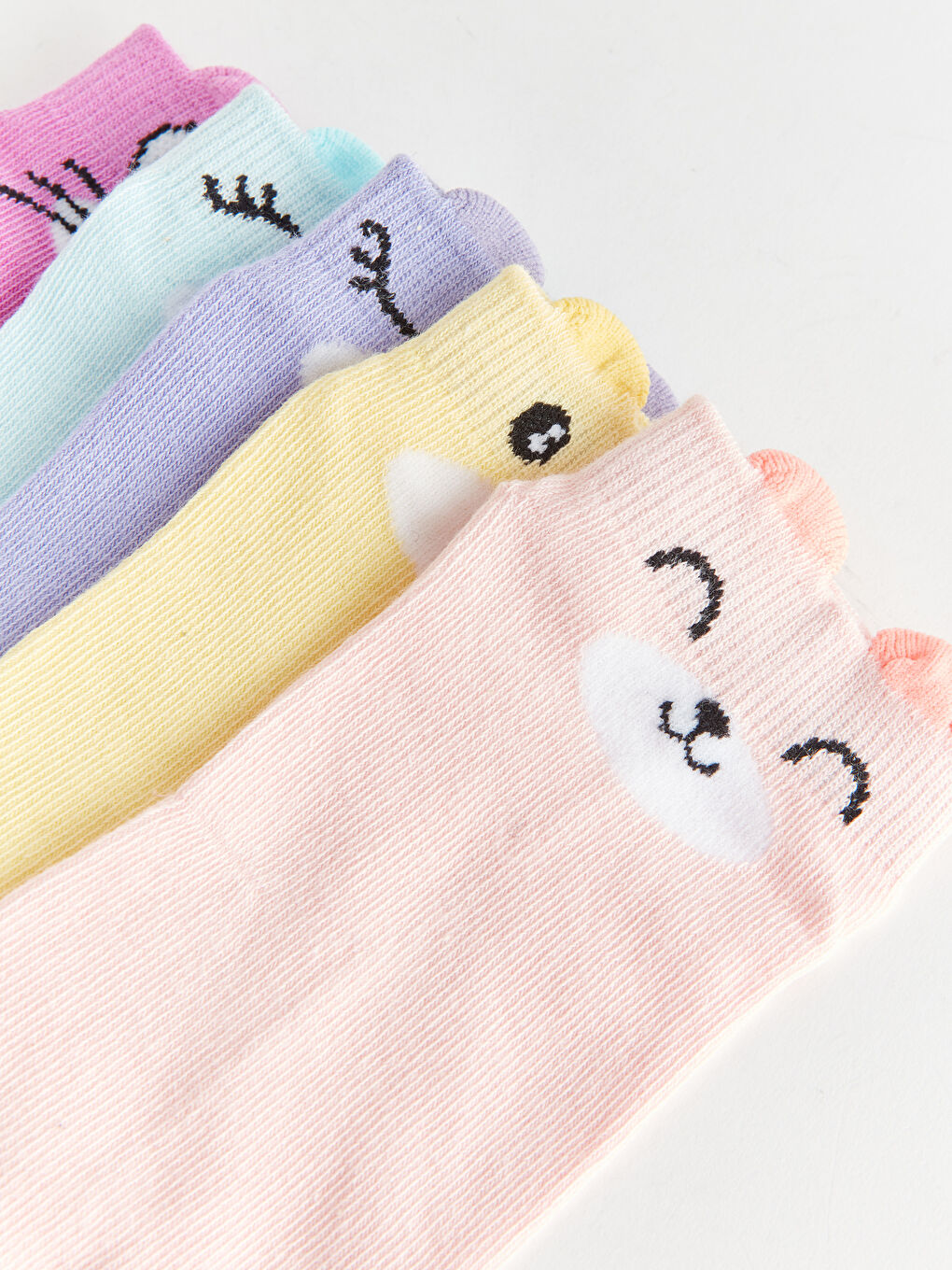 Șosete Sport pentru Fete cu Model Pachet de 5-2