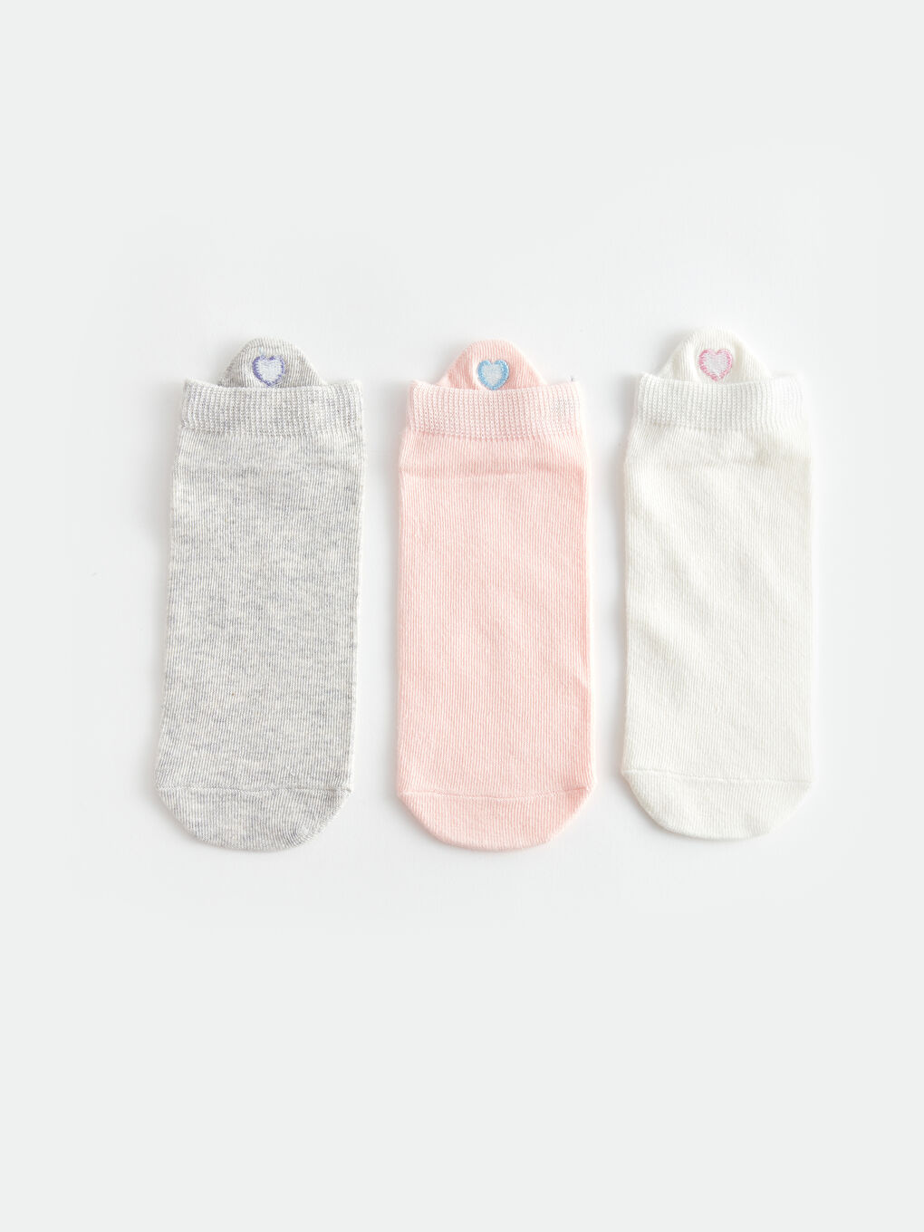 Embroidered Women's Trainer Socks 3-packs -S43996Z8-FDU
