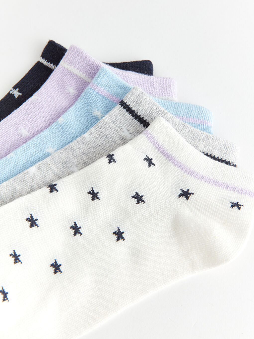 Chaussettes d'entraînement à motifs pour Femmes Lot de 5 pièces-2