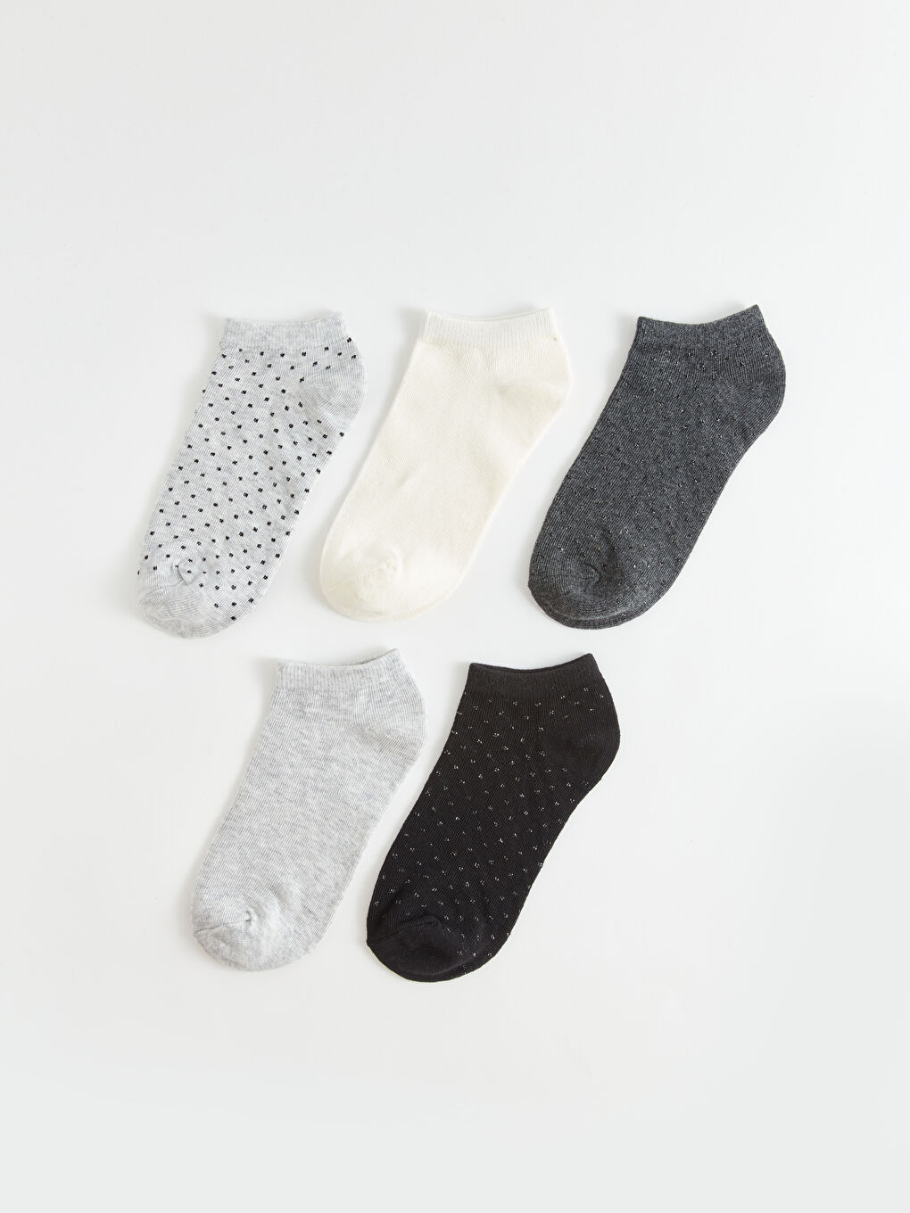 Patterned Women's Trainer Socks 5 Pack -S44024Z8-LAL
