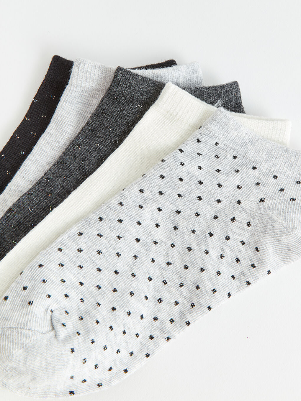 Patterned Women's Trainer Socks 5 Pack -S44024Z8-LAL