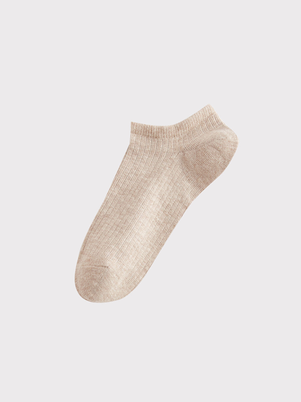 Kahverengi Kadın Düz Patik Çorap