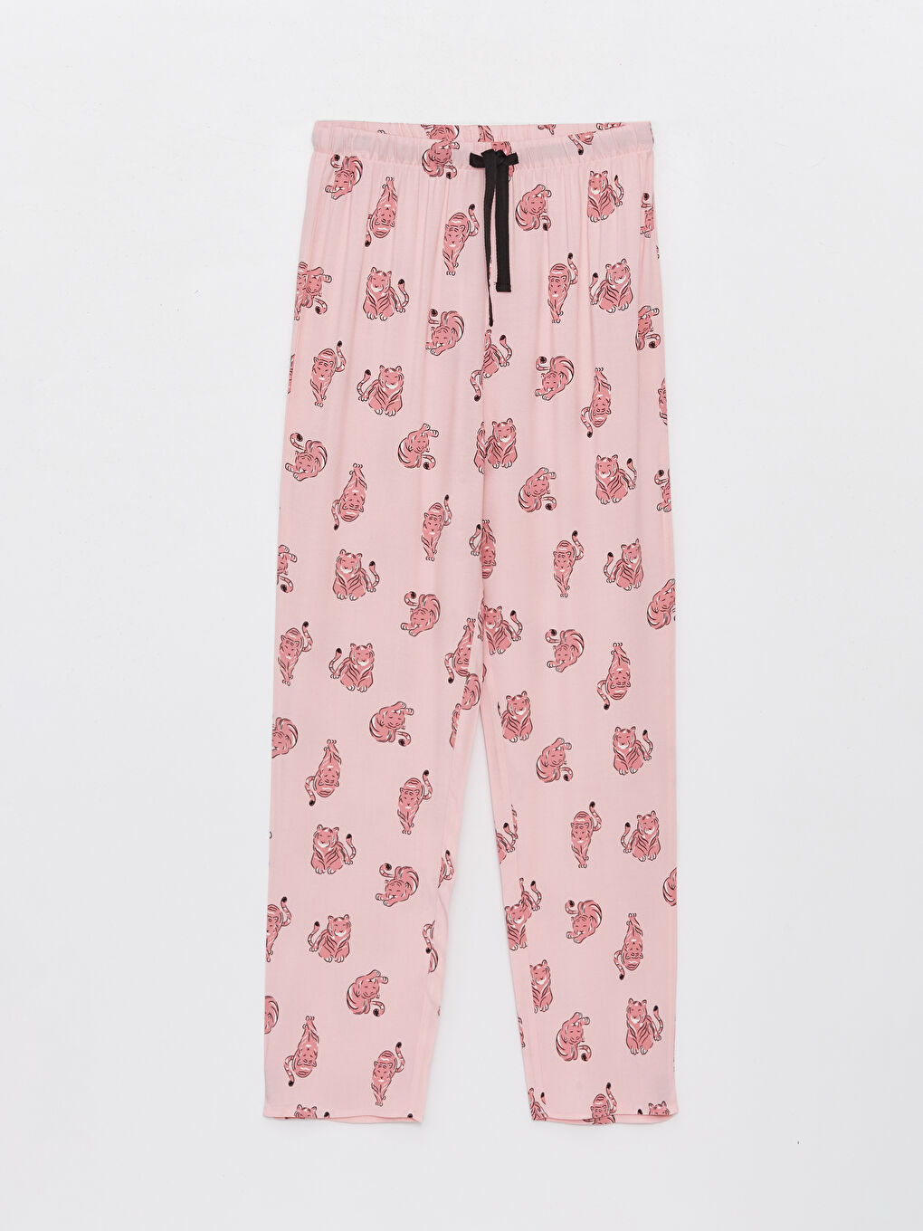 Shirt Collar Patterned Women's Pajamas Set -S44058Z8-LT4