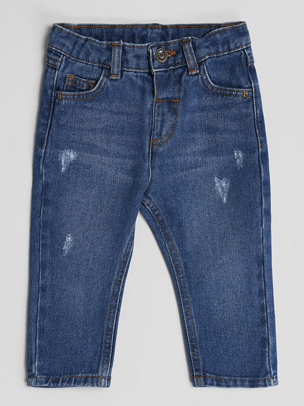 Джинсы для малышей мальчиков с регулируемой талией-1