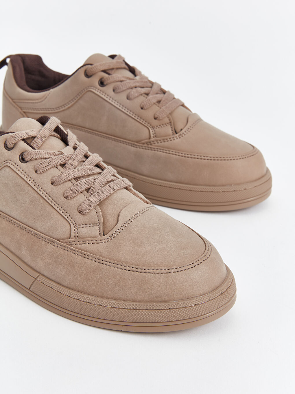 Bej Bağcıklı Erkek Spor Ayakkabı-2