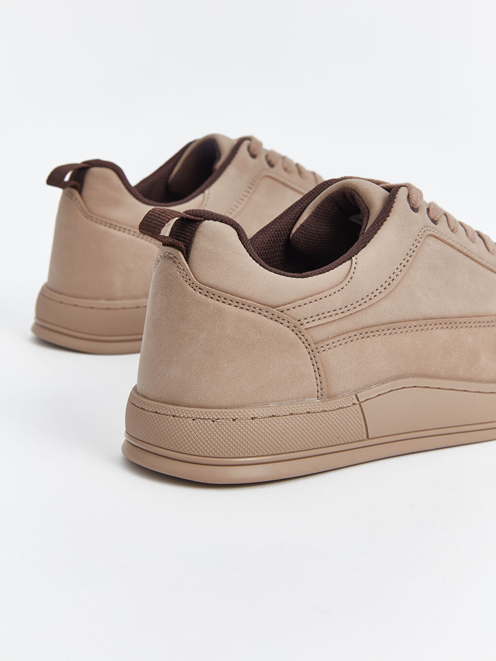 Bej Bağcıklı Erkek Spor Ayakkabı-4