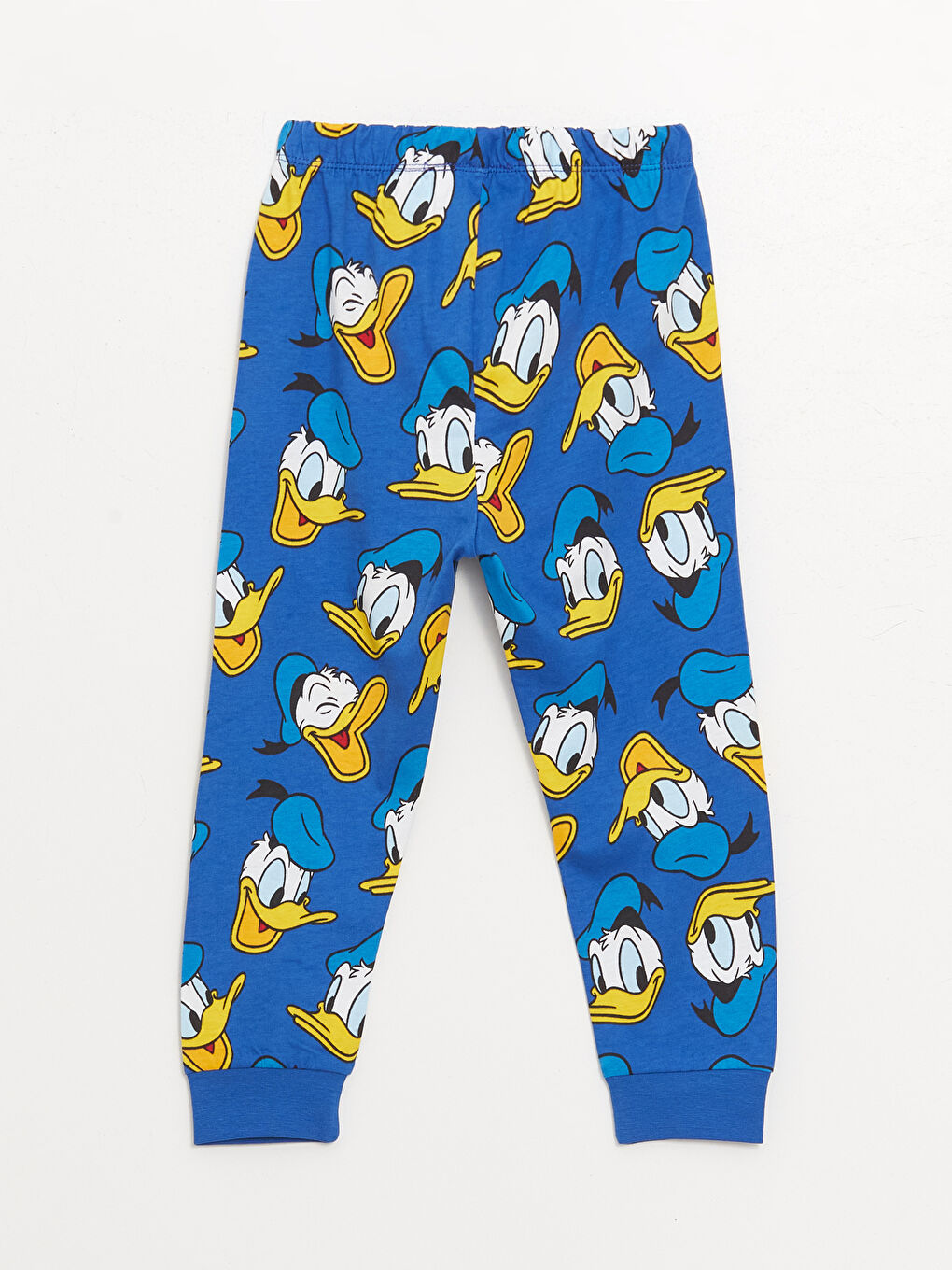 LCW baby Mavi Bisiklet Yaka Uzun Kollu Donald Duck Baskılı Erkek Bebek Pijama Takımı - 4