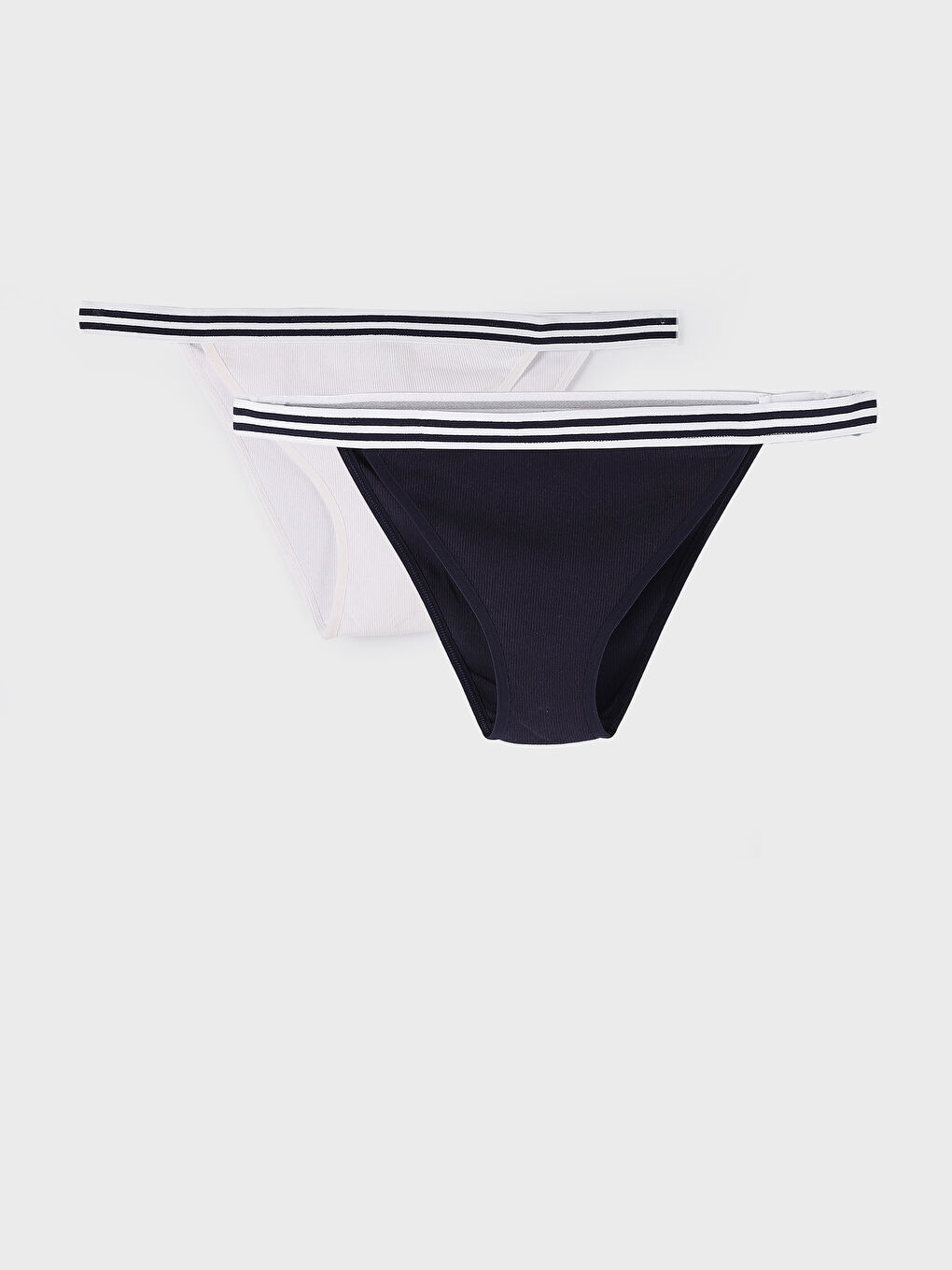 LCW Young Çizgili Brazilian Külot 2'li Paket -S44176Z8-FFB