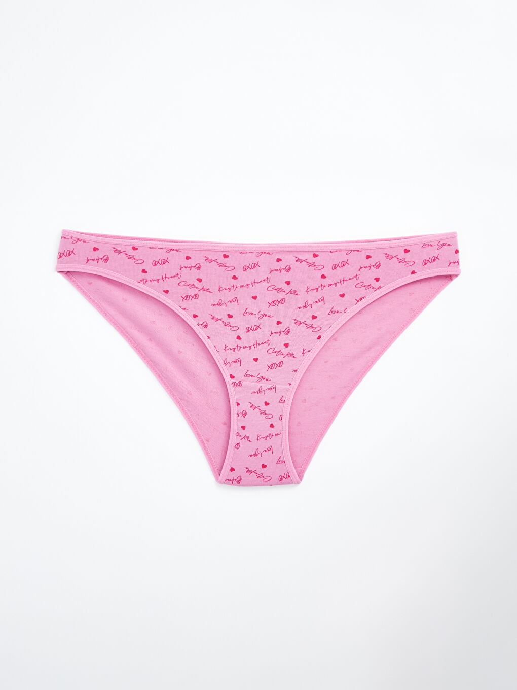 Fuşya Baskılı Bikini Külot